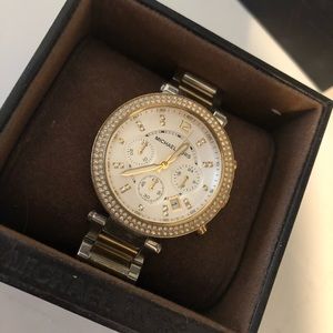 Michael Kors Two Tone Parker Watch